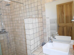 Bathtub, hair dryer, toilet paper