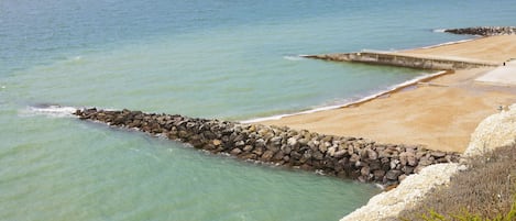 En la playa