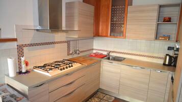 Oven, dishwasher, coffee/tea maker, toaster