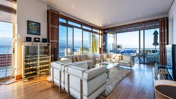 Älytelevisio, DVD-soitin, kirjoja, videokirjasto