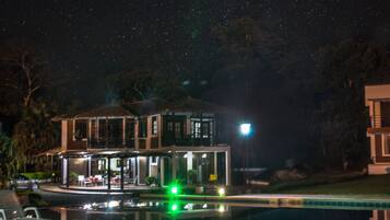 Front of property – evening/night