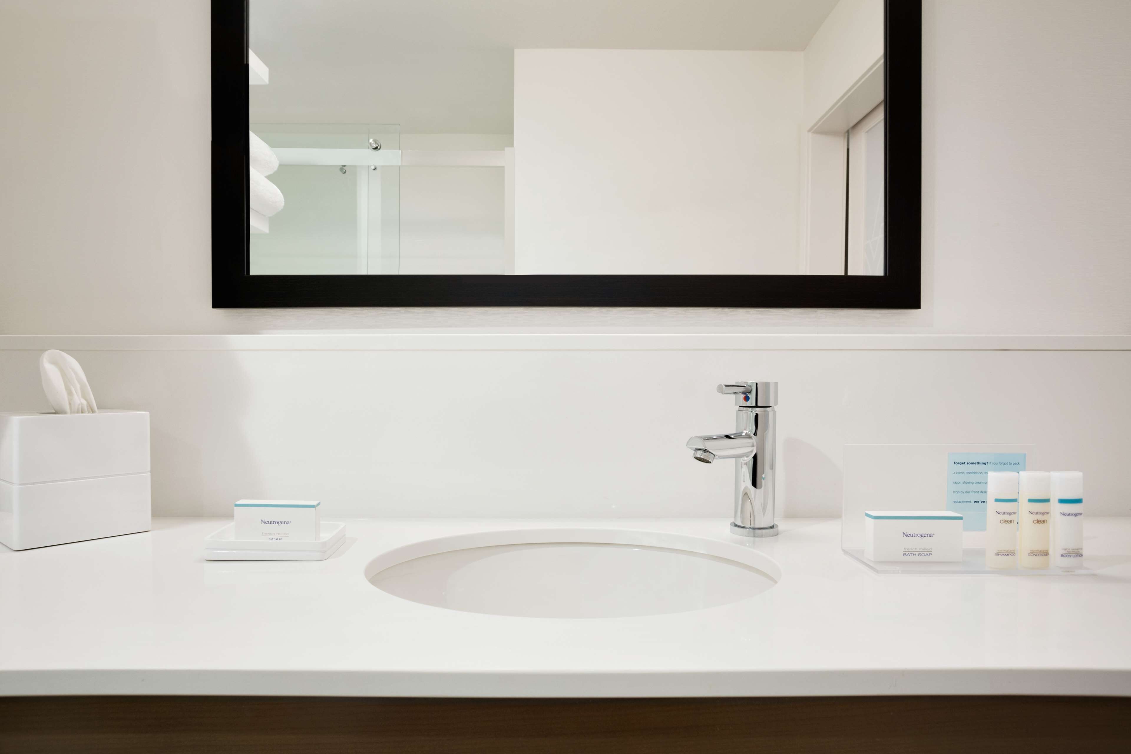 free toiletries, hair dryer, towels