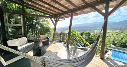 Charakterhaus mit Blick auf den Golfplatz und die Bucht der drei kleinen Inseln