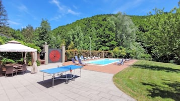A heated pool