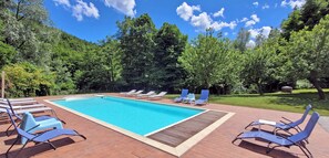 A heated pool