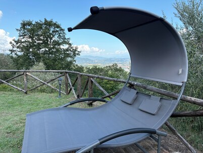 detached villa with a private swimming pool and a large terrain