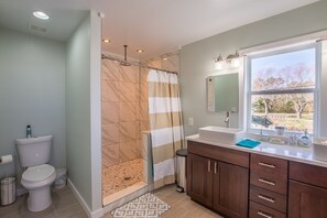 Shower, toilet paper