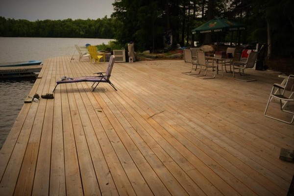 The patio dock