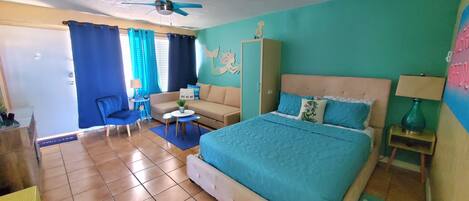 1 dormitorio, escritorio, tabla de planchar con plancha y wifi gratis