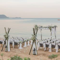 Private beach