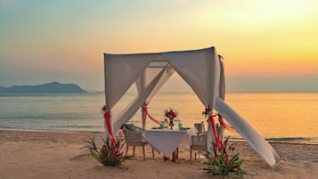 Private beach