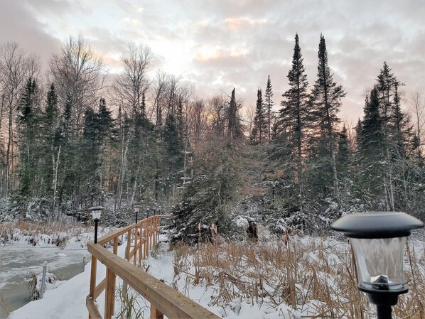 Property grounds - The Cedar House Is Uniquely Set In The Forest Surrounded By Decks And Porches. (McGrath)