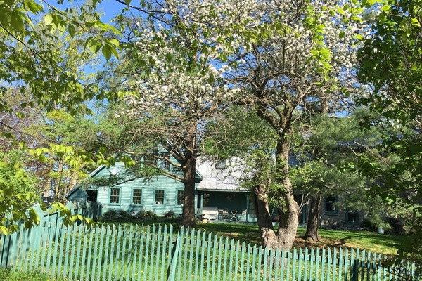 Side view of the house.