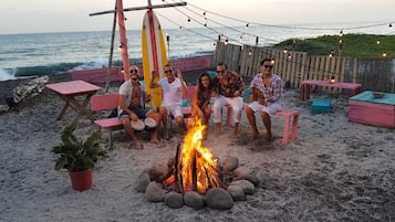 On the beach