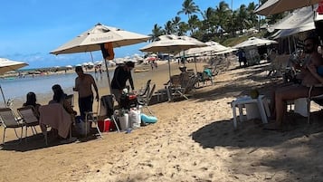 On the beach, beach bar