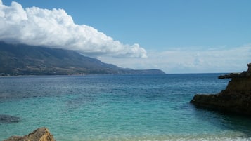 Una spiaggia nelle vicinanze, teli da spiaggia