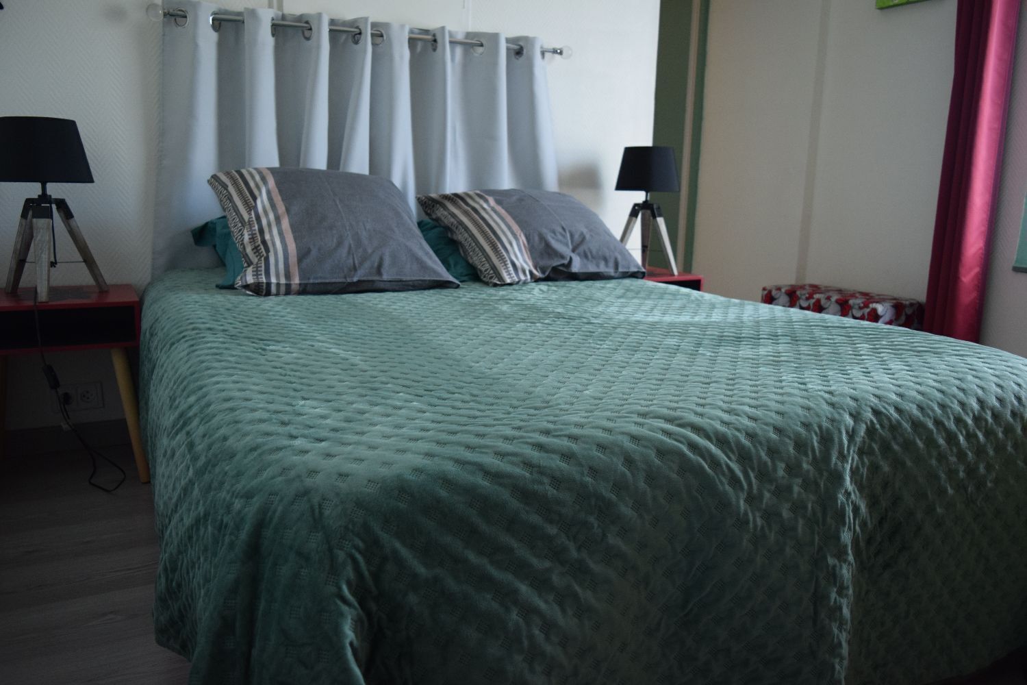 1 bedroom, desk, soundproofing, iron/ironing board
