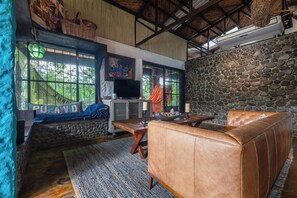 Smart TV, DVD player, books