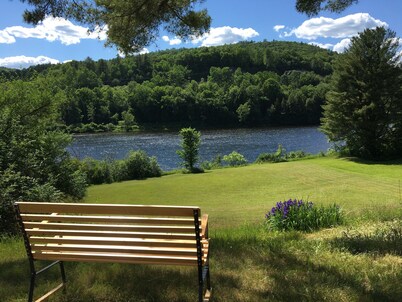 Quiet, beautiful waterfront property on Connecticut river with mountain views!!!