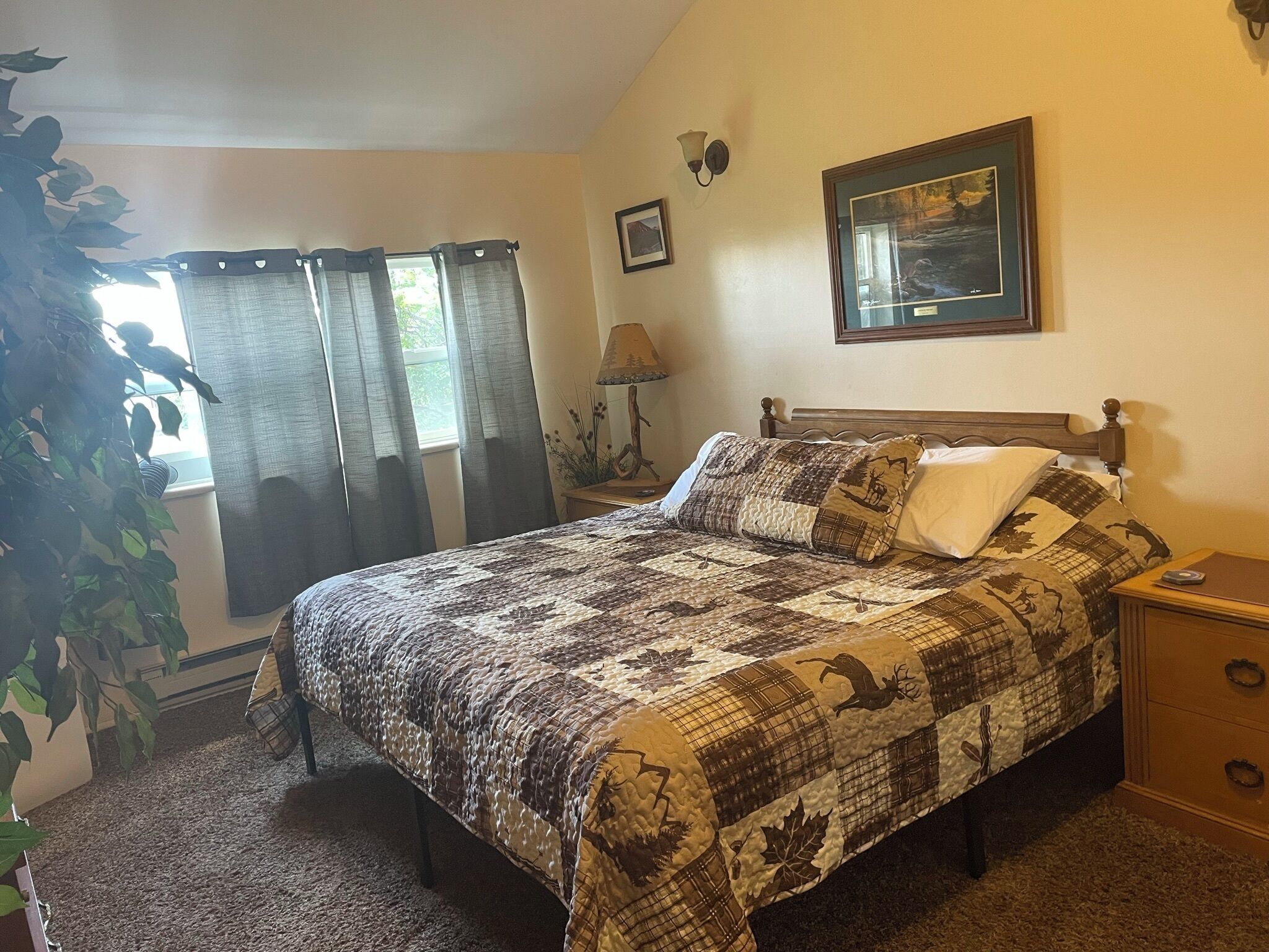 5 habitaciones, escritorio y tabla de planchar con plancha 