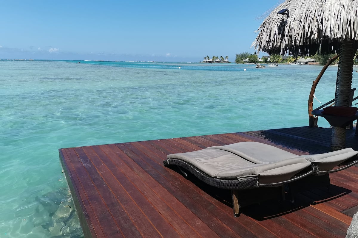 Honeymoon-Suite, auf dem Wassser | Terrasse/Patio
