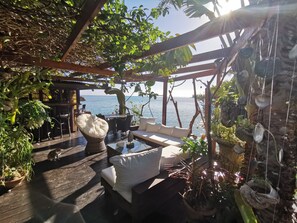 Terrace/patio - Hôtel Fenua Mata'i'oa (Moorea-Maiao)