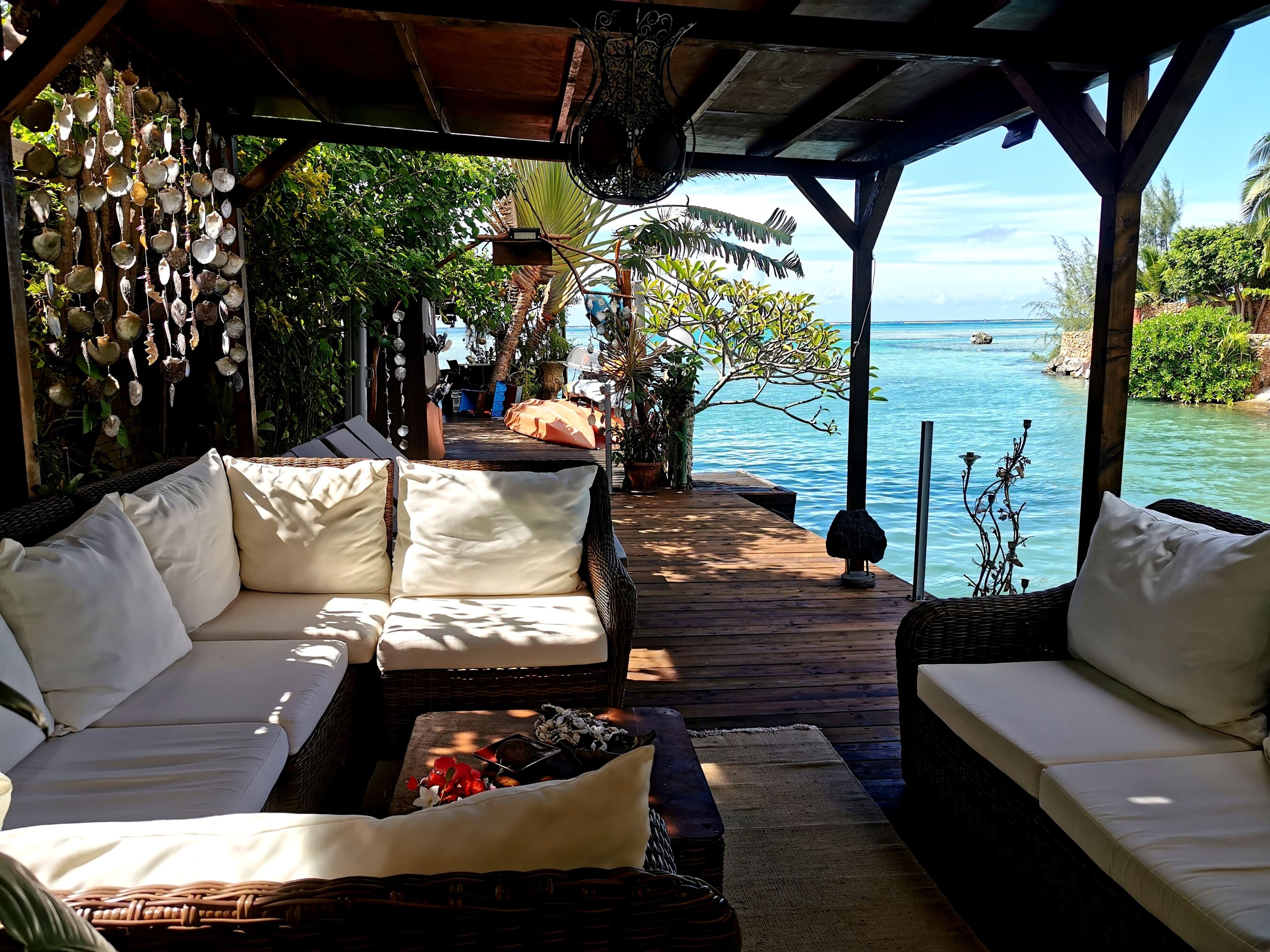 presidential suite, 3 bedrooms, lagoon view, overwater | terrace/patio