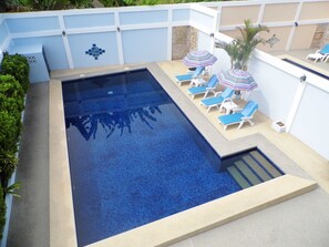 Outdoor pool, open 8:00 AM to 10:30 PM, pool umbrellas, pool loungers - Majestic Villas Phuket (Rawai)