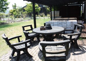 Two-Bedroom + Japanese-Style Room Holiday Home | Terrace/patio - Kogen no Bessou Irohanihohetou (Yufu)