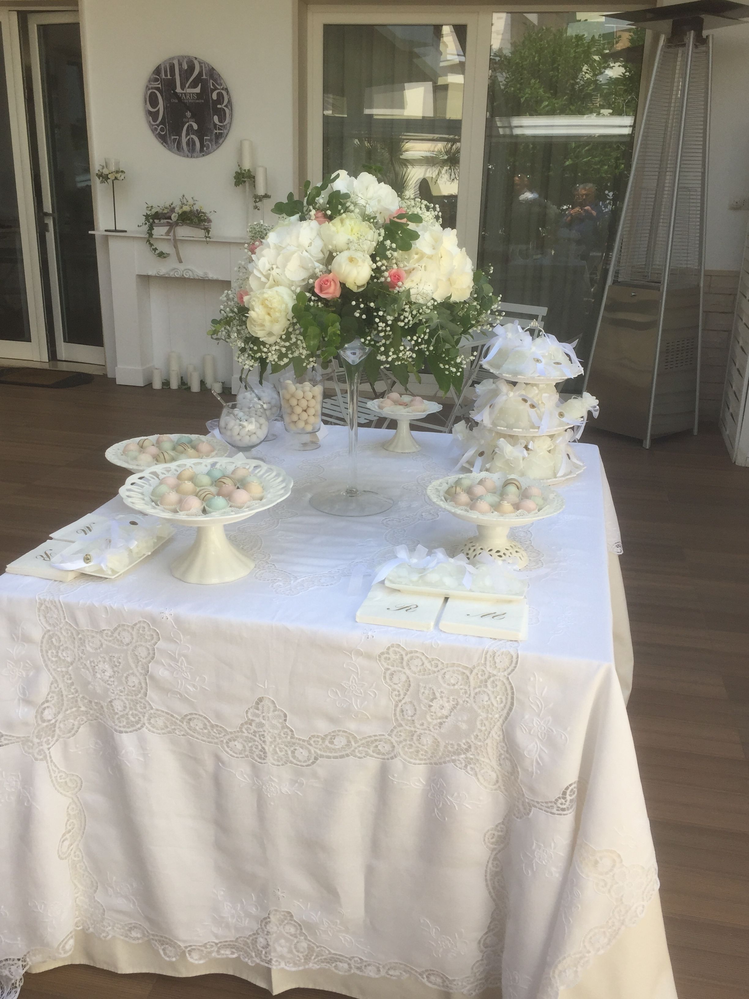 Outdoor banquet area