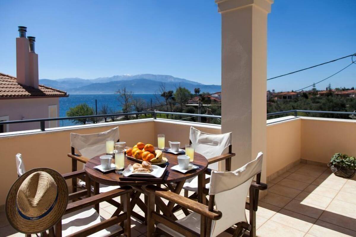 Maison, 3 chambres, vue sur la mer (1) | Terrasse/patio