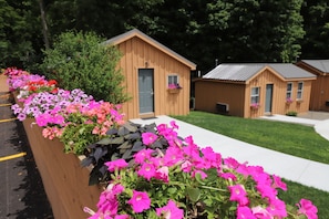 Cabin, 1 King Bed | Courtyard view - Lakeside Resort (Watkins Glen)