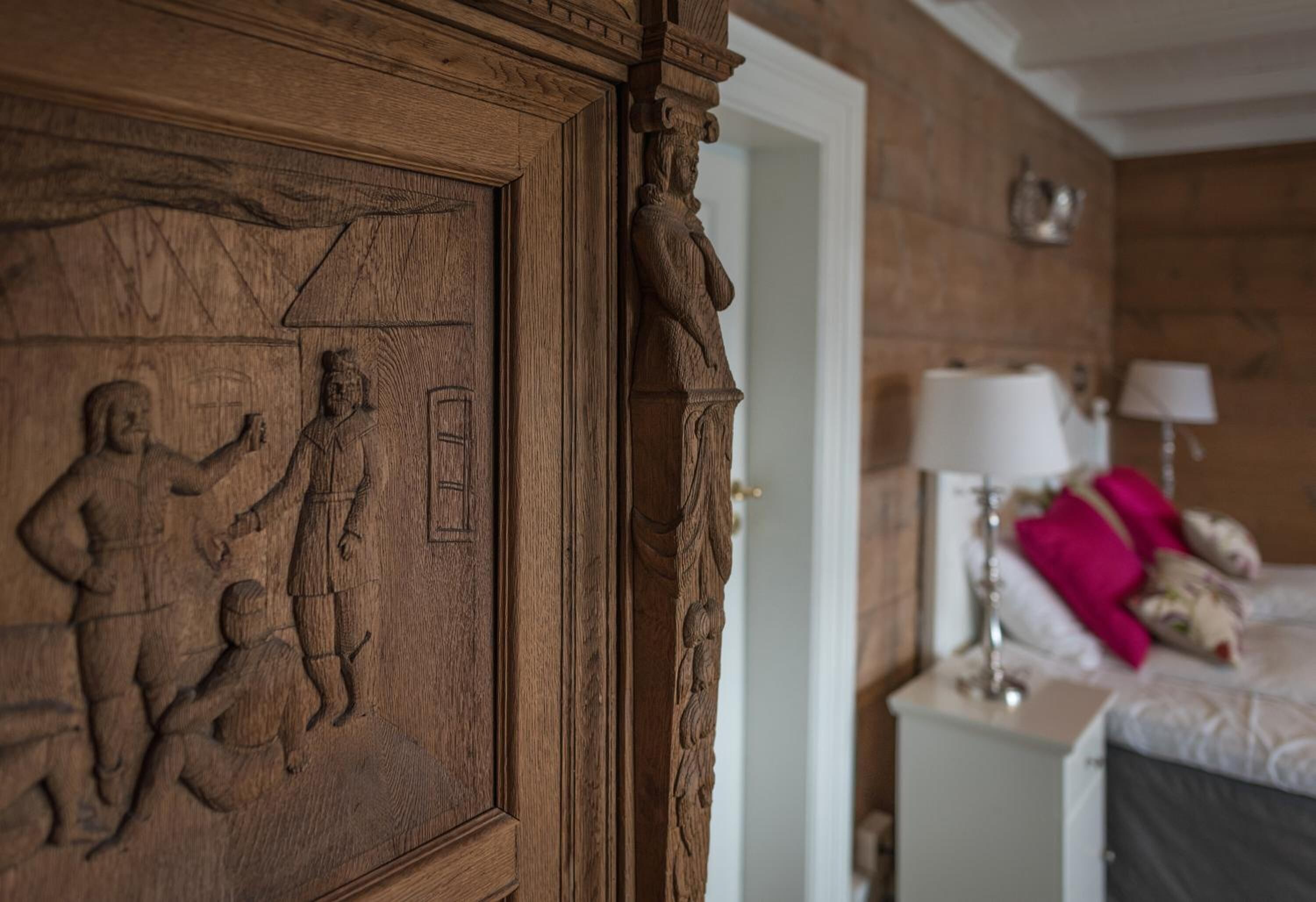 individually decorated, individually furnished, desk, blackout curtains