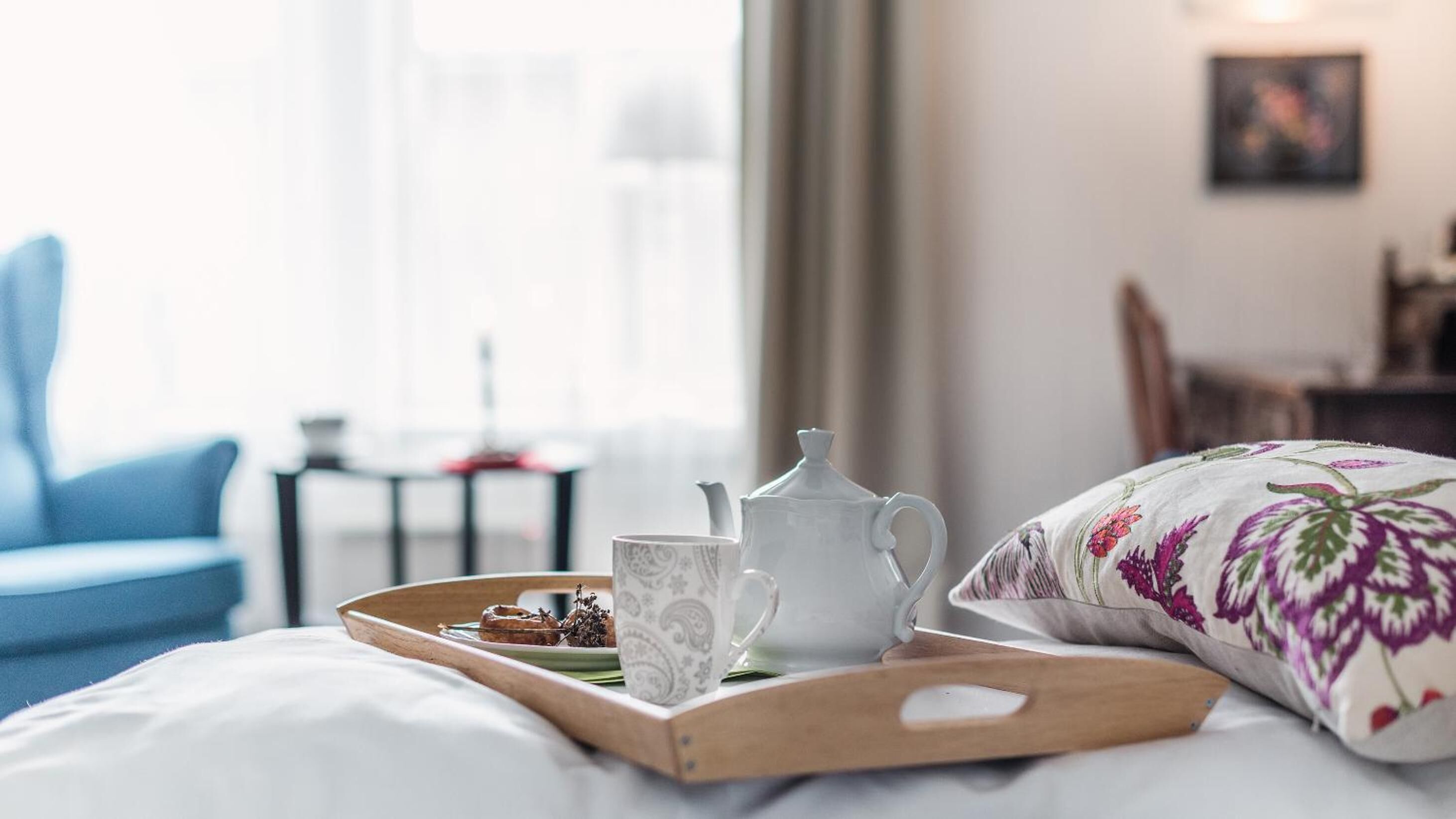 individually decorated, individually furnished, desk, blackout curtains