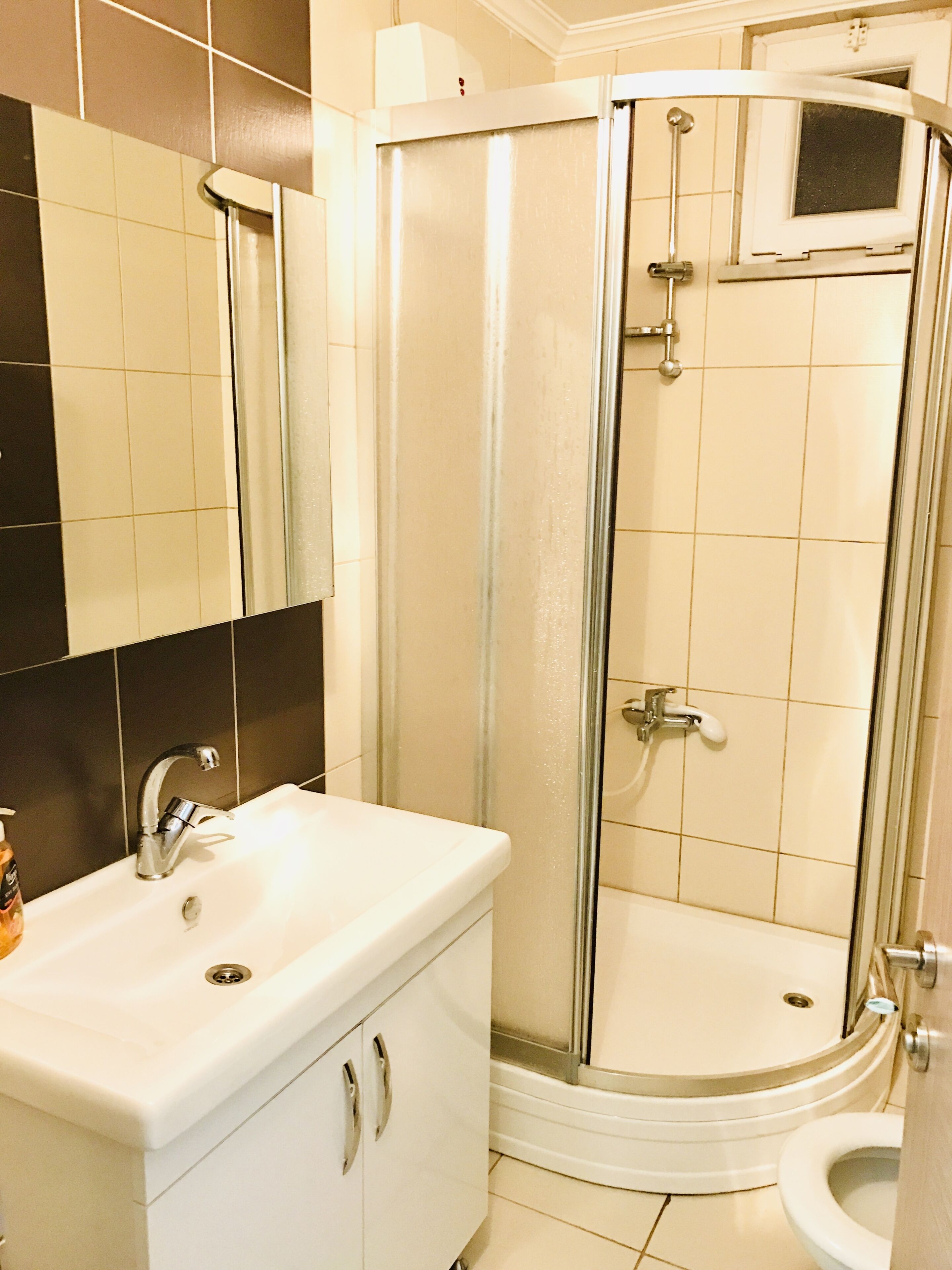 economy suite, 1 bedroom, terrace, city view | bathroom | shower, designer toiletries, hair dryer, slippers