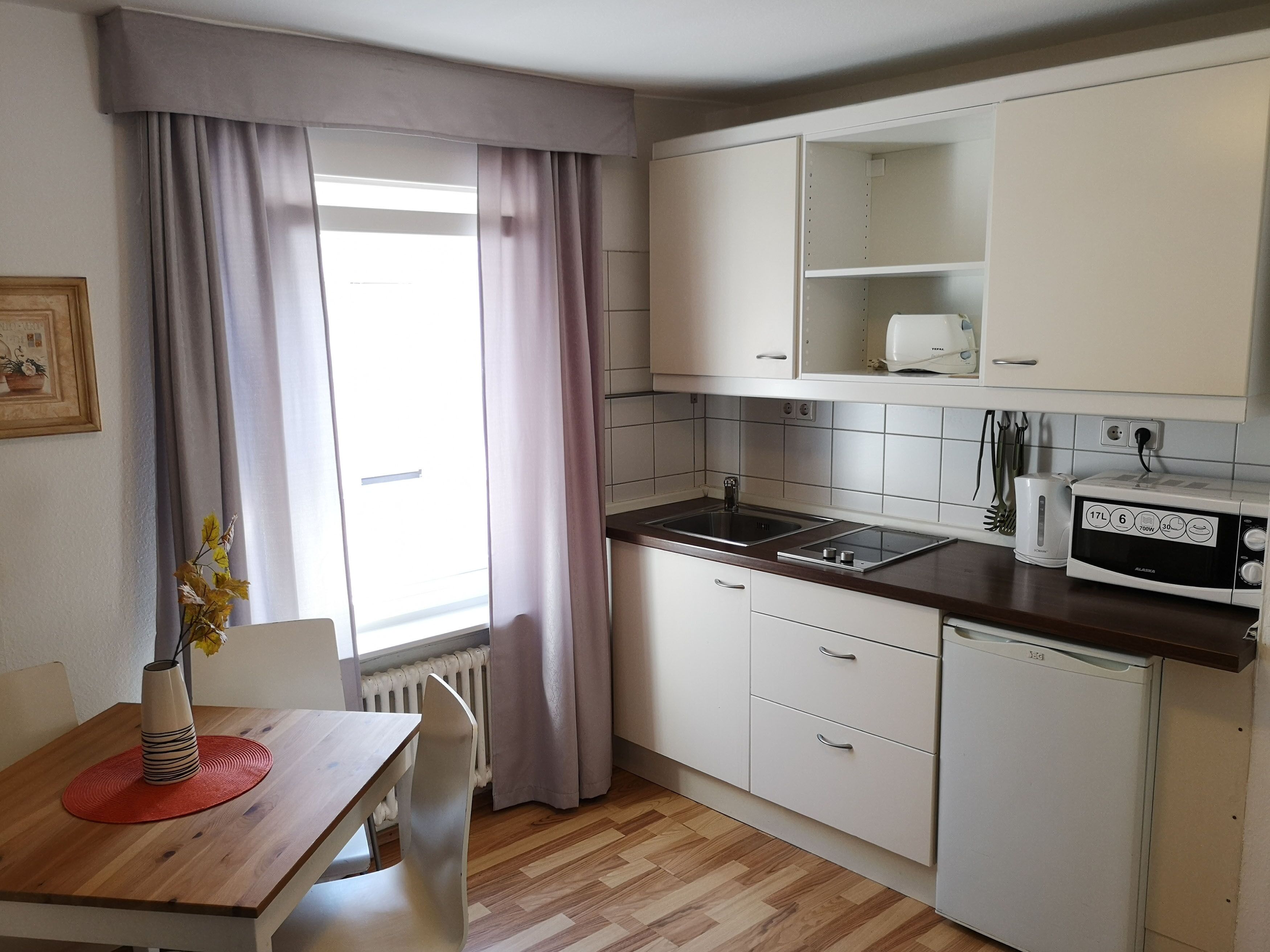 Spiseområde på rommet