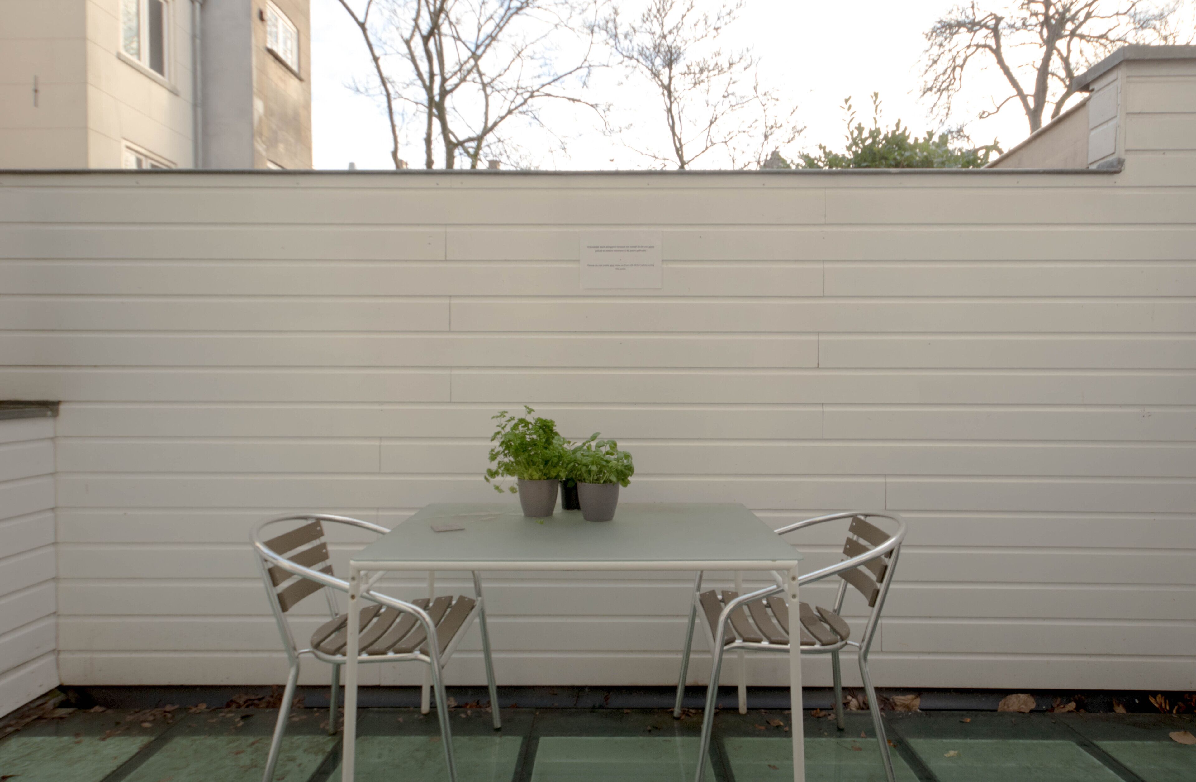 Deluxe appartement, 2 slaapkamers, uitzicht op tuin | Terras