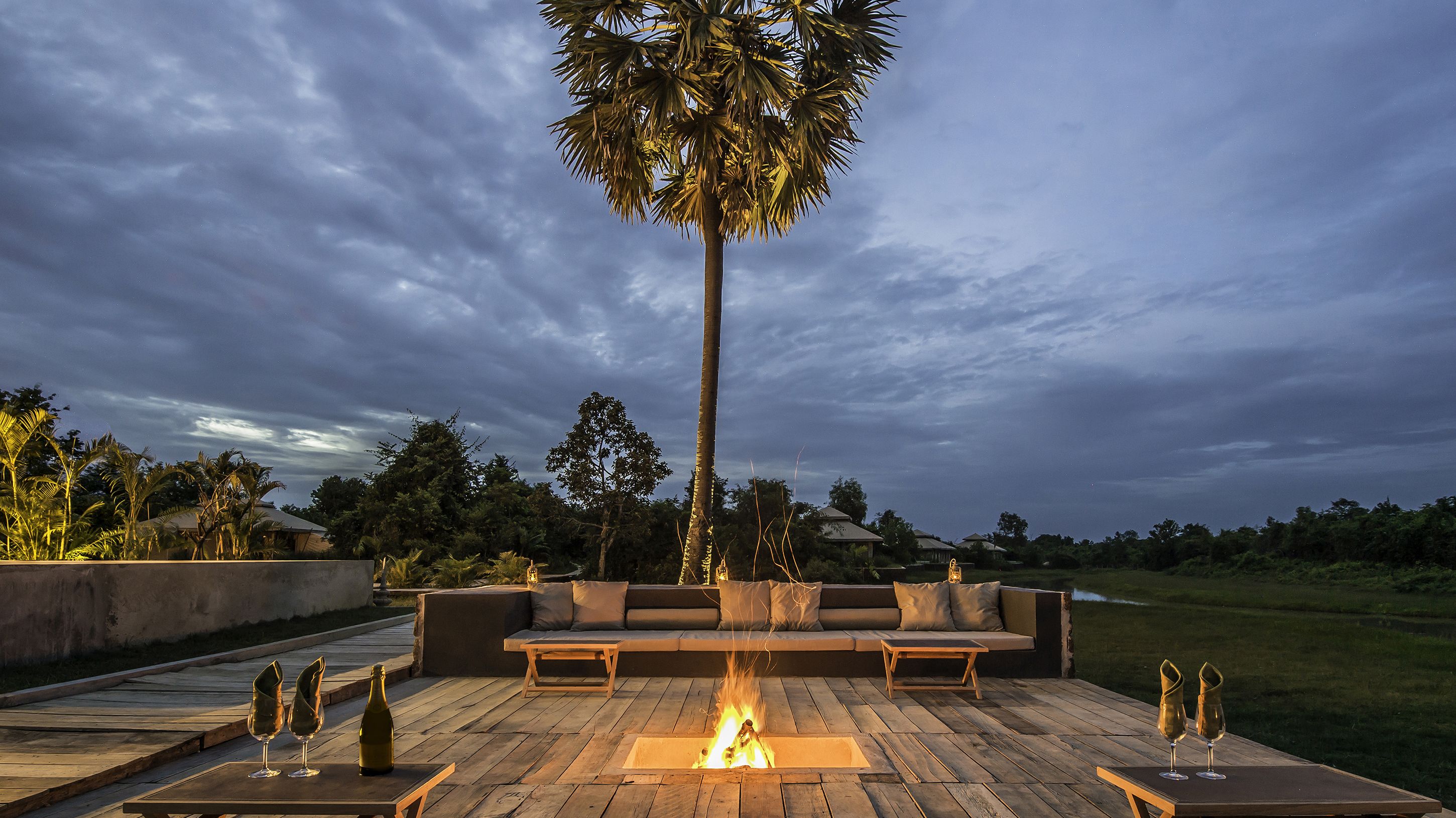 Espace banquet en plein air