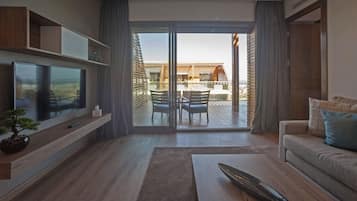 Superior suite, 1 kingsize bed met slaapbank | Kameruitzicht