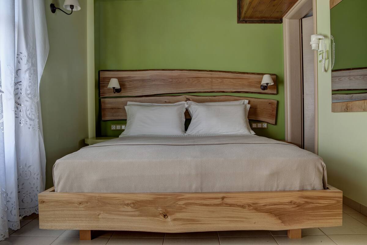 Doppelzimmer, Bergblick (Elianthi) | Bettwäsche aus ägyptischer Baumwolle, Allergikerbettwaren