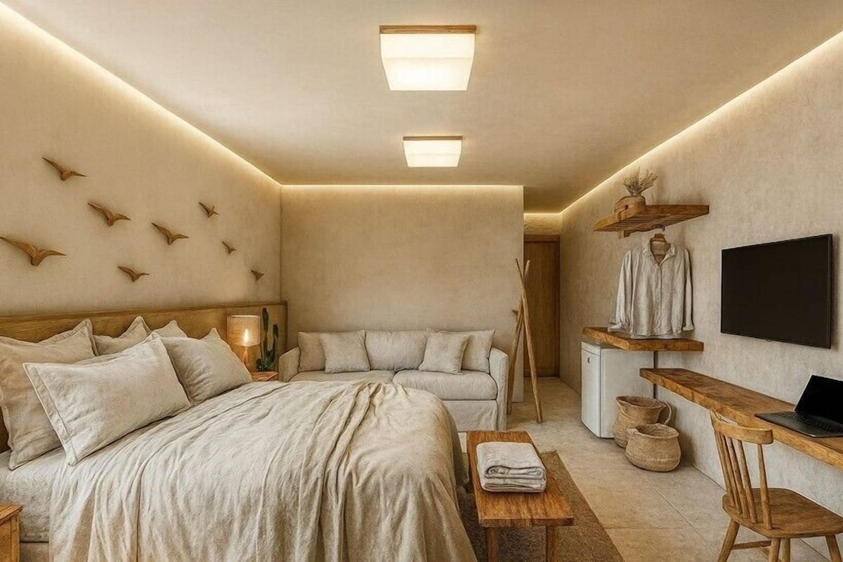 2 bedrooms, bed sheets