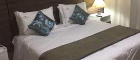 Minibar, desk, blackout drapes, free WiFi