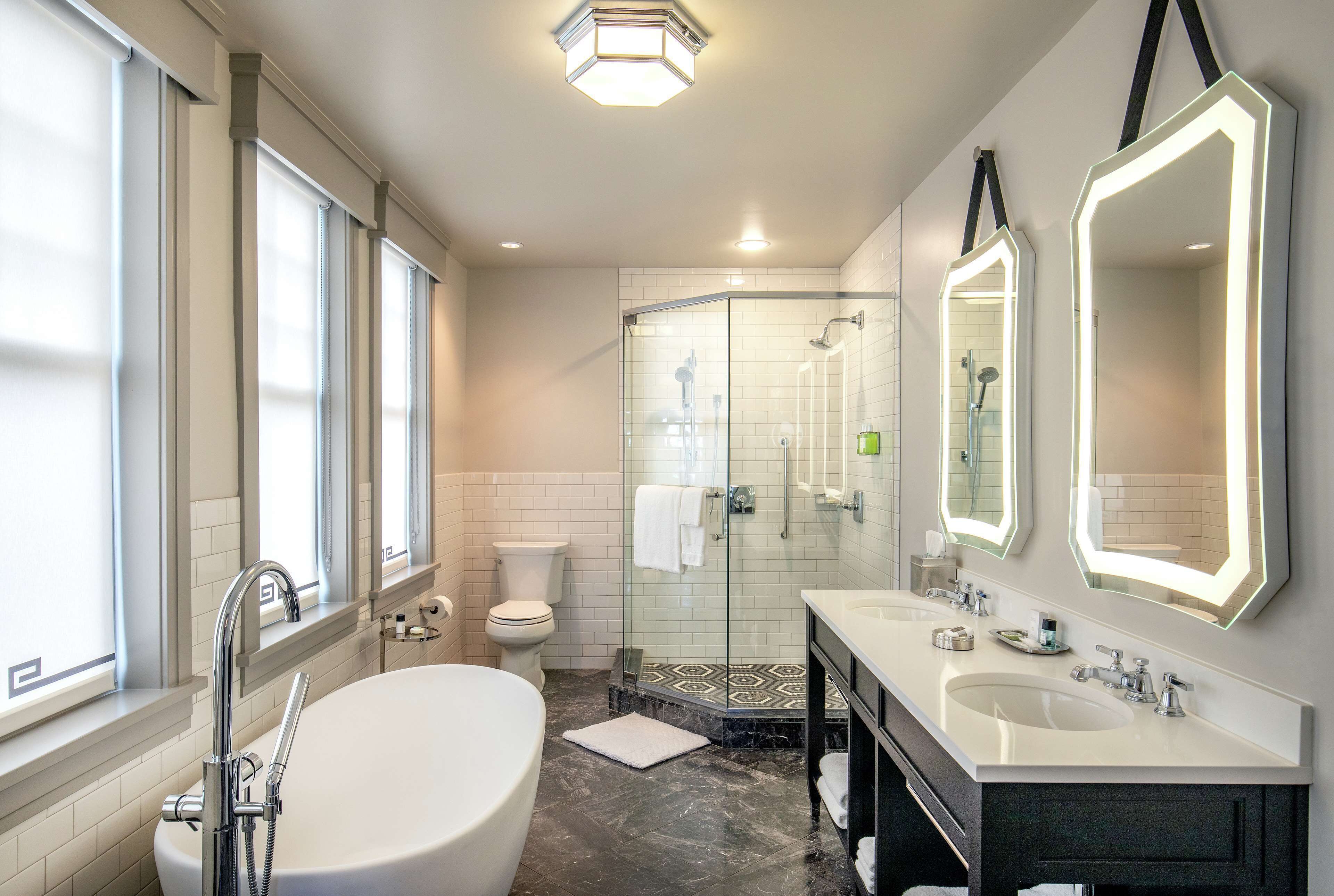 free toiletries, bathrobes, slippers, towels