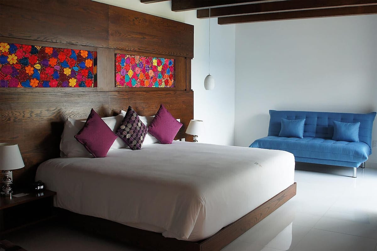 Premium bedding, down comforters, Select Comfort beds, minibar