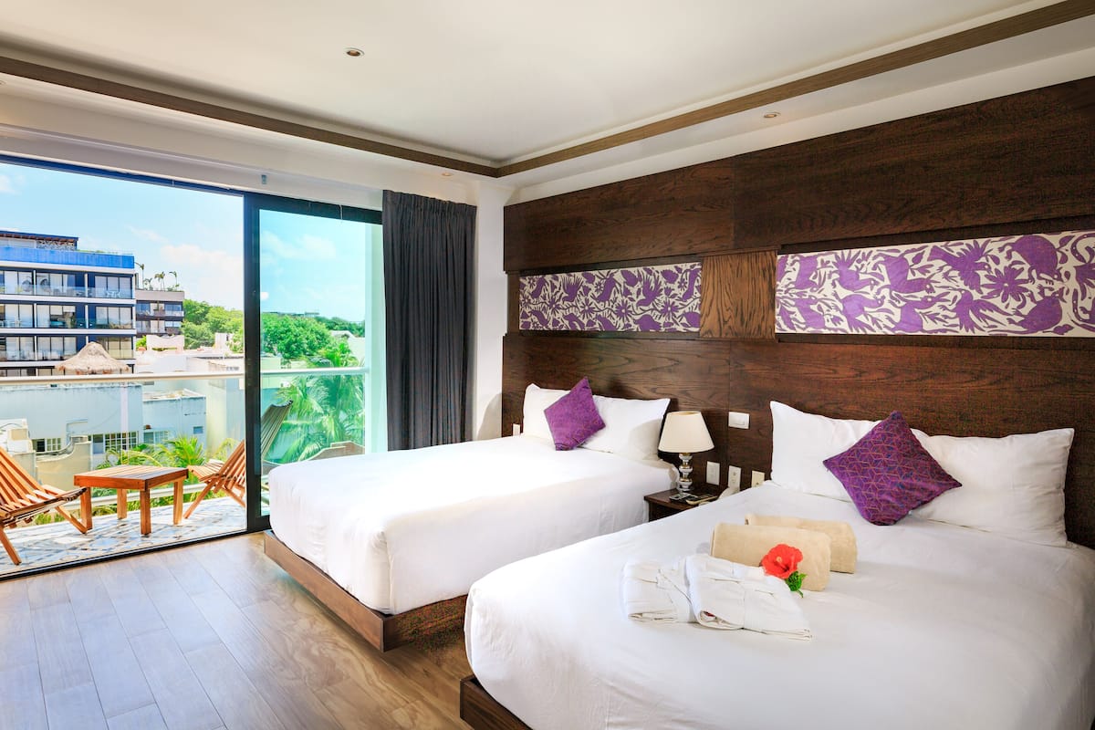Premium bedding, down duvets, Select Comfort beds, minibar