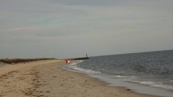 Beach nearby, sun-loungers
