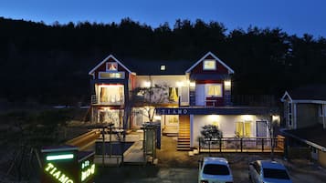 Front of property – evening/night