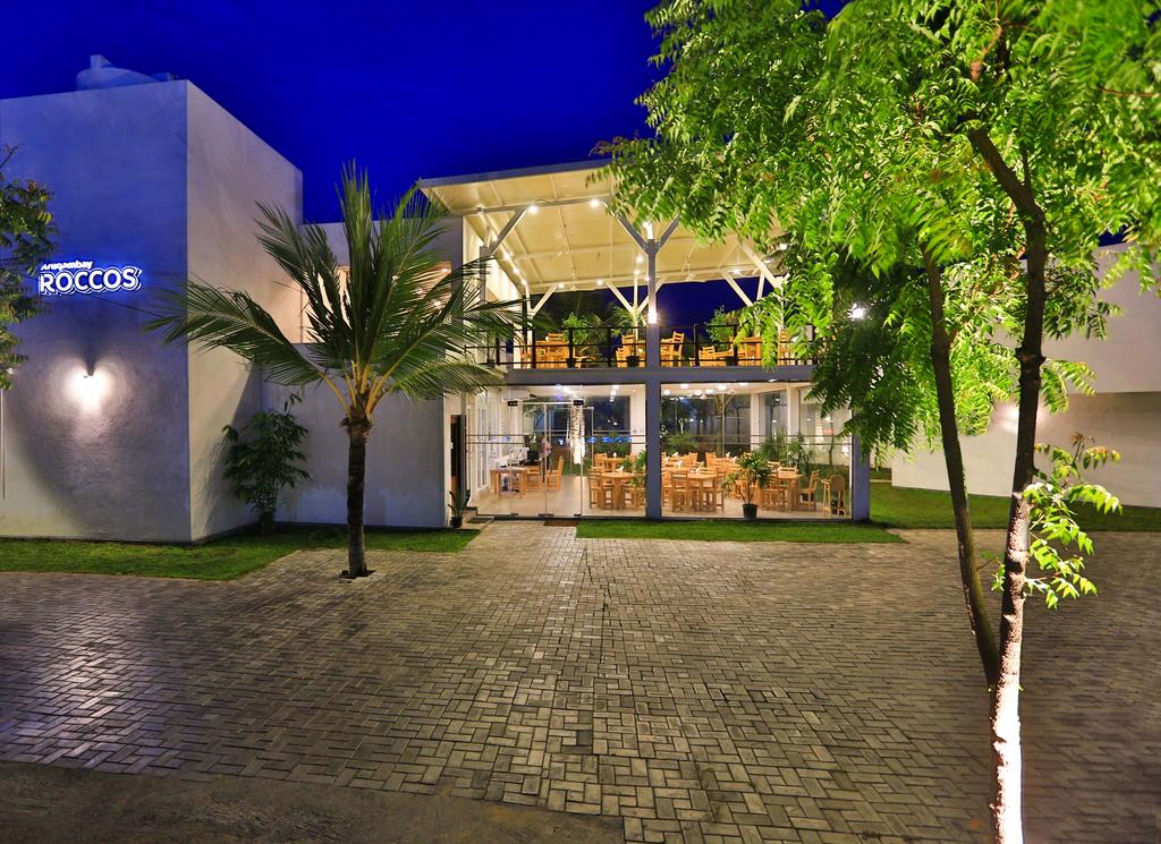 front of property – evening/night