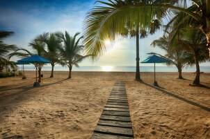 Private beach