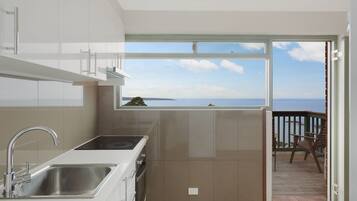 2 Bedroom Apartment | Private kitchen | Full-size fridge, microwave, oven, stovetop